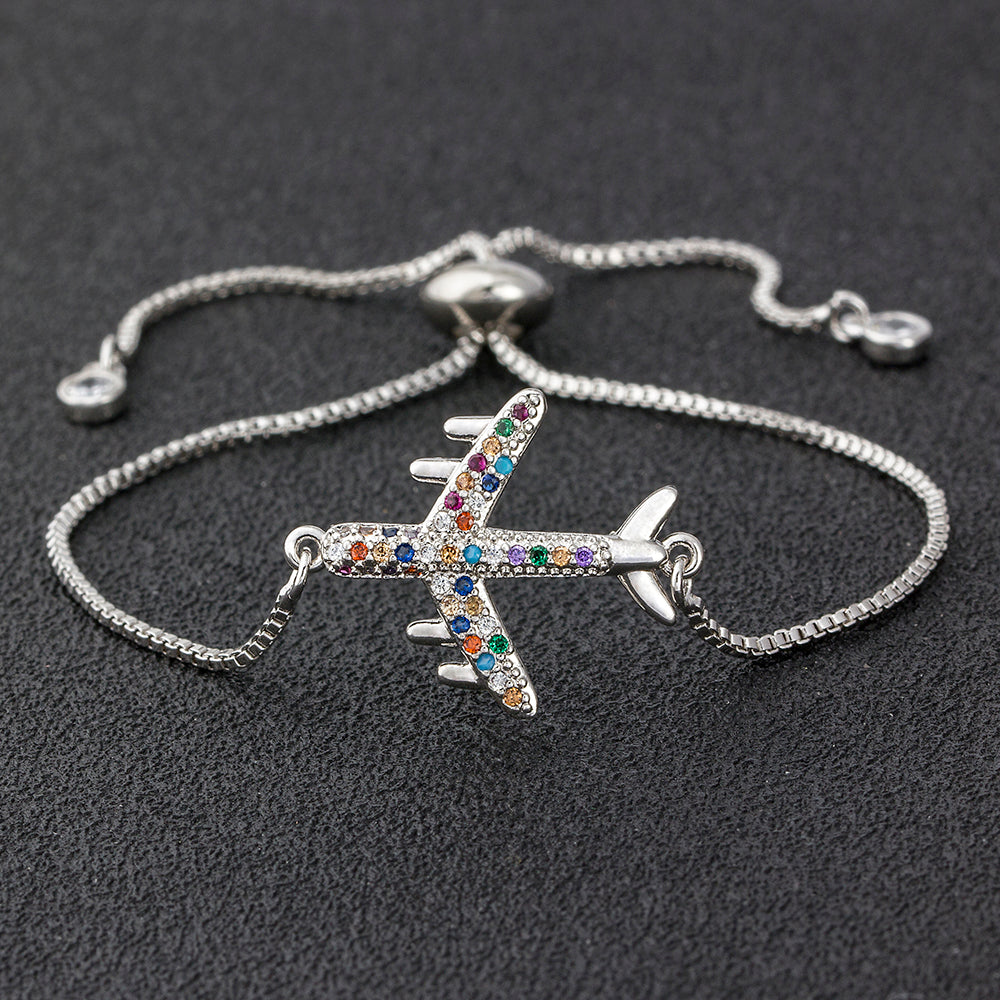 Ladies Adjustable Airplane Bracelet by HitMyNeed