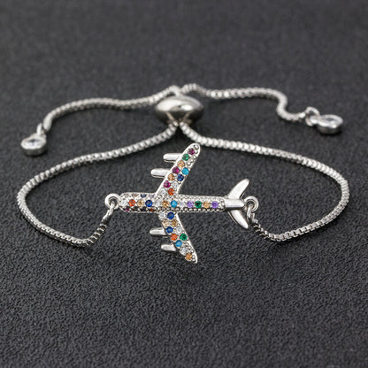 Ladies Adjustable Airplane Bracelet by HitMyNeed
