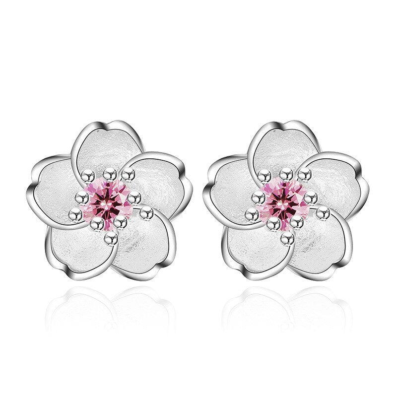 Ladies Cherry Blossom Stud Earrings by HitMyNeed