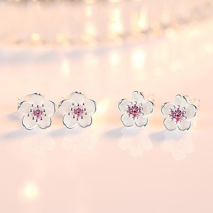 Ladies Cherry Blossom Stud Earrings by HitMyNeed