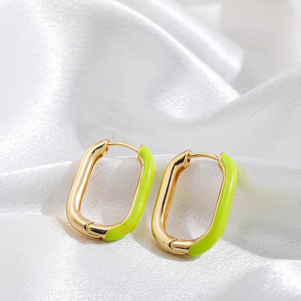 Ladies Elegant U-Shaped Hoop Earrings by HitMyNeed