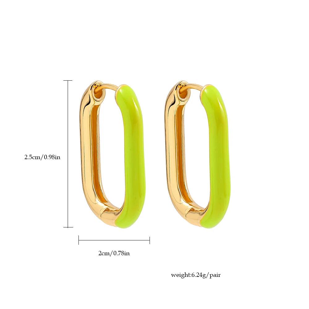 Ladies Elegant U-Shaped Hoop Earrings by HitMyNeed