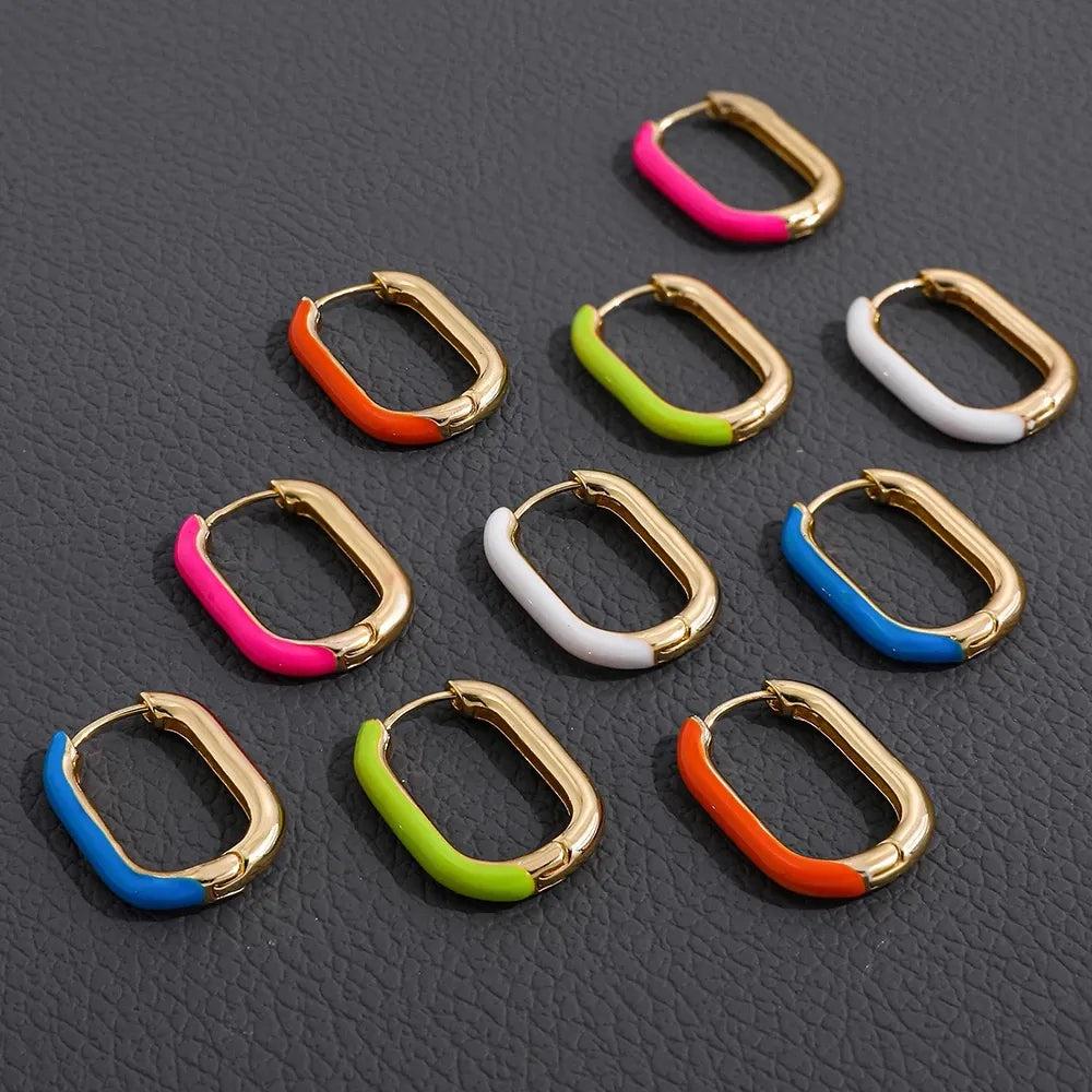 Ladies Elegant U-Shaped Hoop Earrings by HitMyNeed