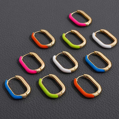 Ladies Elegant U-Shaped Hoop Earrings by HitMyNeed