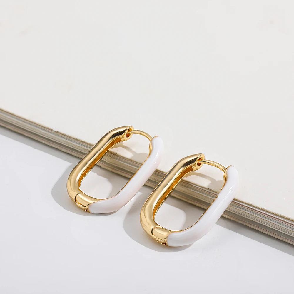 Ladies Elegant U-Shaped Hoop Earrings by HitMyNeed
