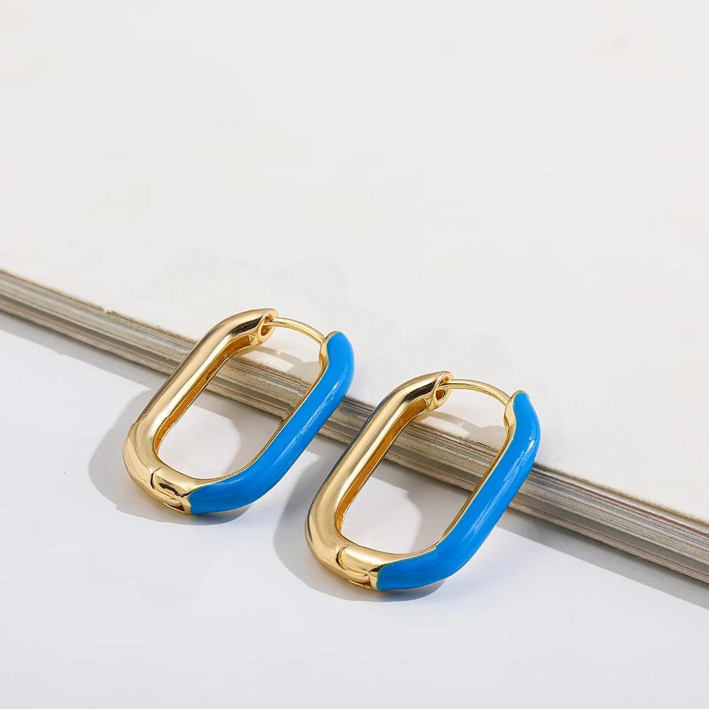 Ladies Elegant U-Shaped Hoop Earrings by HitMyNeed