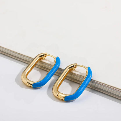 Ladies Elegant U-Shaped Hoop Earrings by HitMyNeed