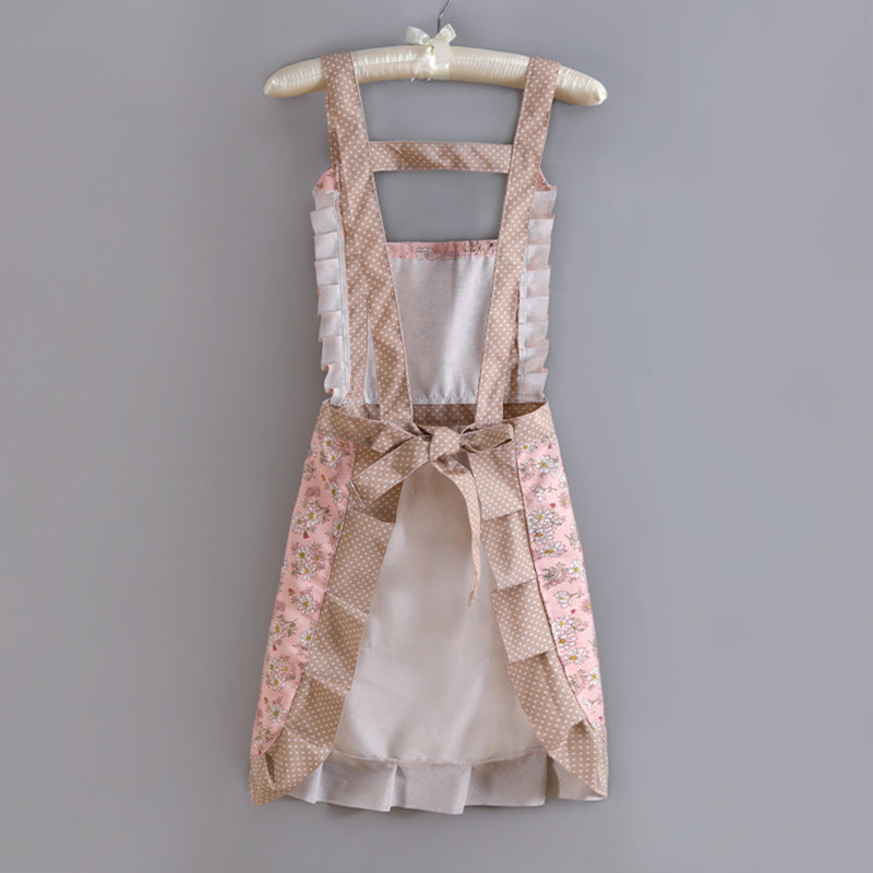 Ladies Floral Apron with Pocket by HitMyNeed