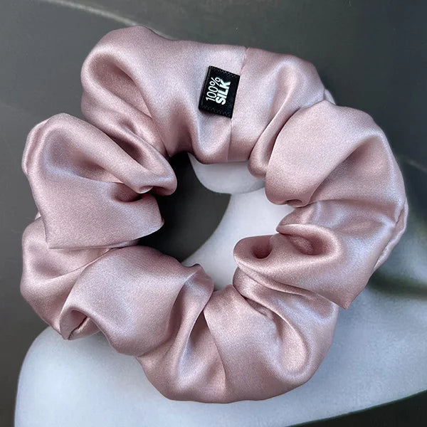 Ladies Mulberry Silk Hair Scrunchie 3-5cm-b-lotus by HitMyNeed