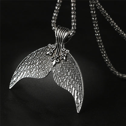 Ladies Whale Tail Necklace with Adjustable Chain by HitMyNeed