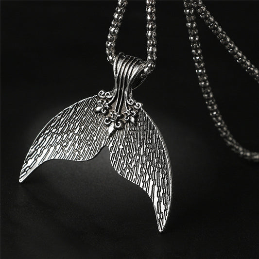 Ladies Whale Tail Necklace with Adjustable Chain by HitMyNeed