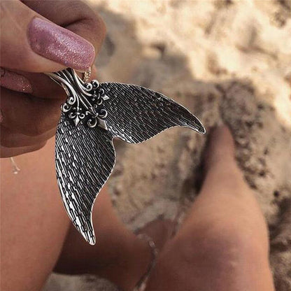 Ladies Whale Tail Necklace with Adjustable Chain by HitMyNeed