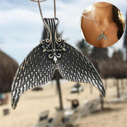 Ladies Whale Tail Necklace with Adjustable Chain by HitMyNeed