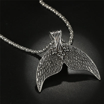 Ladies Whale Tail Necklace with Adjustable Chain by HitMyNeed