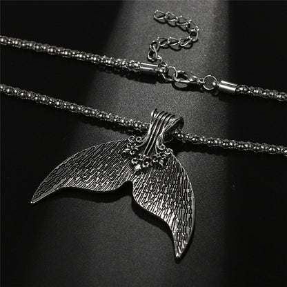 Ladies Whale Tail Necklace with Adjustable Chain by HitMyNeed