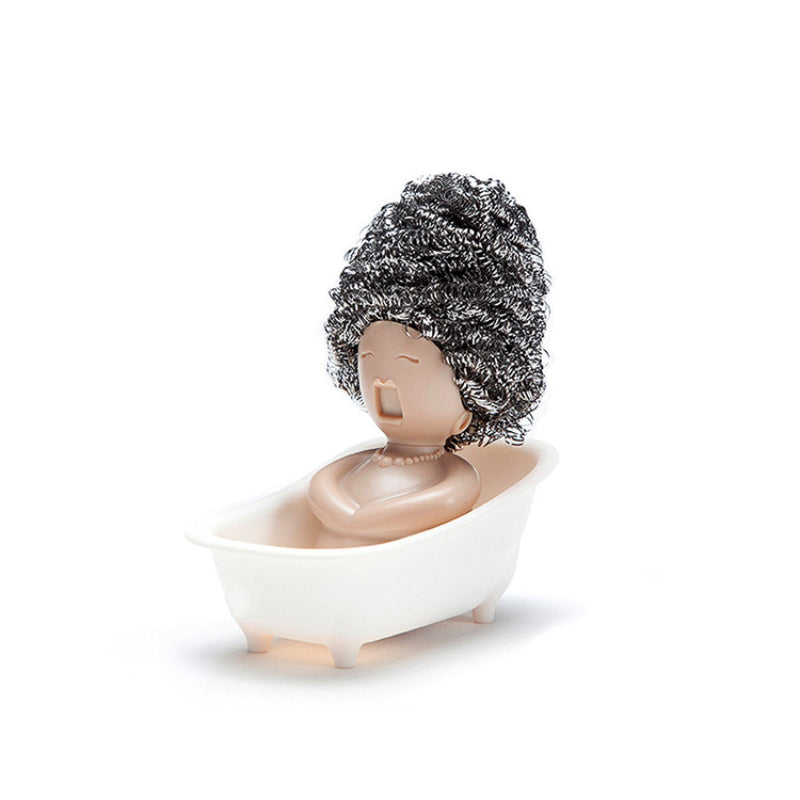 Lady in Bathtub Dish Scrub & Sponge Holder by HitMyNeed