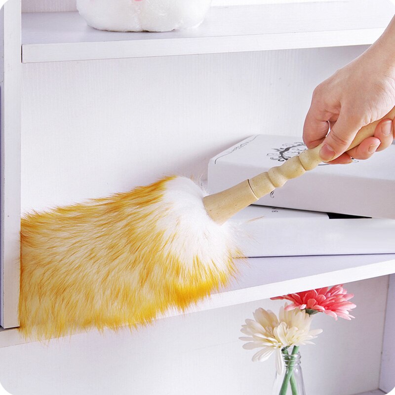 Lambswool Duster Cleaning Tool with Wooden Handle by HitMyNeed