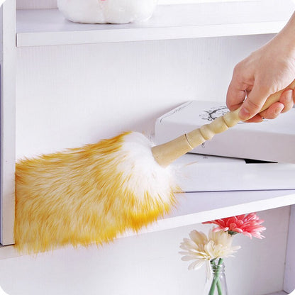 Lambswool Duster Cleaning Tool with Wooden Handle by HitMyNeed