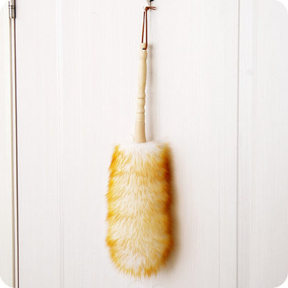Lambswool Duster Cleaning Tool with Wooden Handle by HitMyNeed