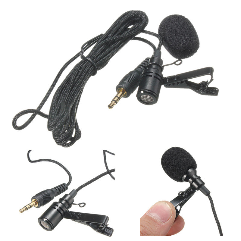 Lapel Lavalier Microphone with Noise Cancellation by HitMyNeed