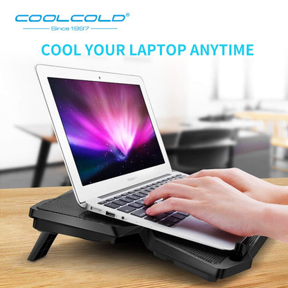 Laptop Cooling Pad with 4 Fans and Adjustable Stand by HitMyNeed