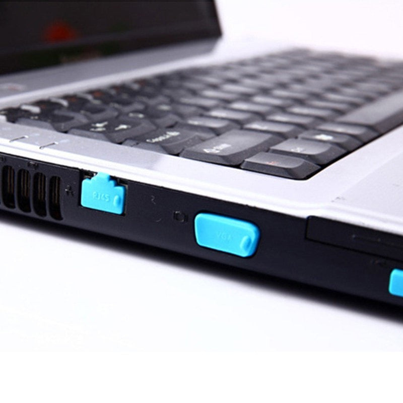 Laptop Port Dust Covers Set, 13‑Piece Silicone Caps by HitMyNeed