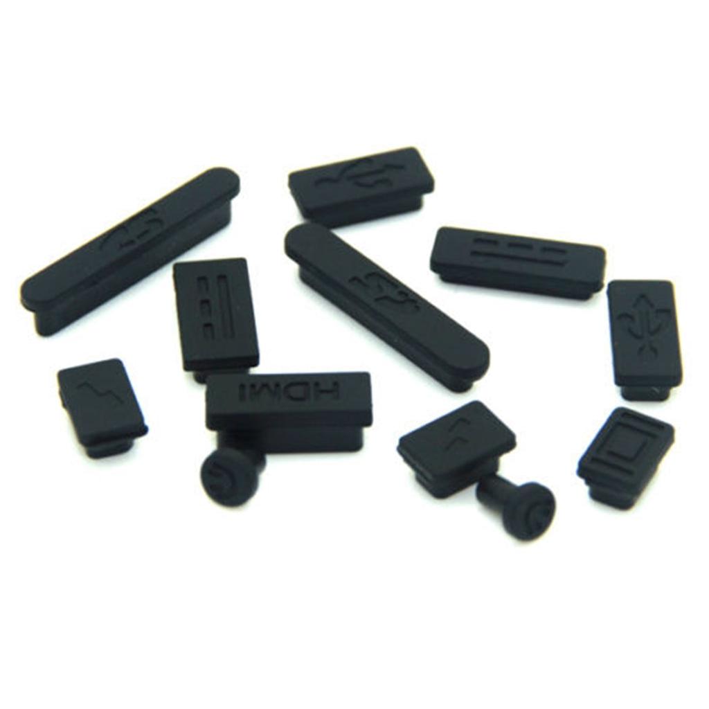 Laptop Port Dust Covers Set, 13‑Piece Silicone Caps by HitMyNeed