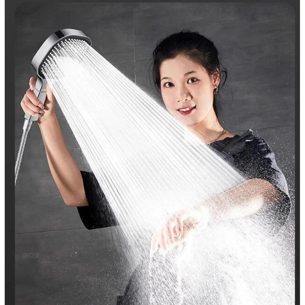 Large 3‑Mode High Pressure Filtered Shower Head Set by HitMyNeed