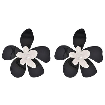 Large Acrylic Flower Statement Earrings for Women a by HitMyNeed