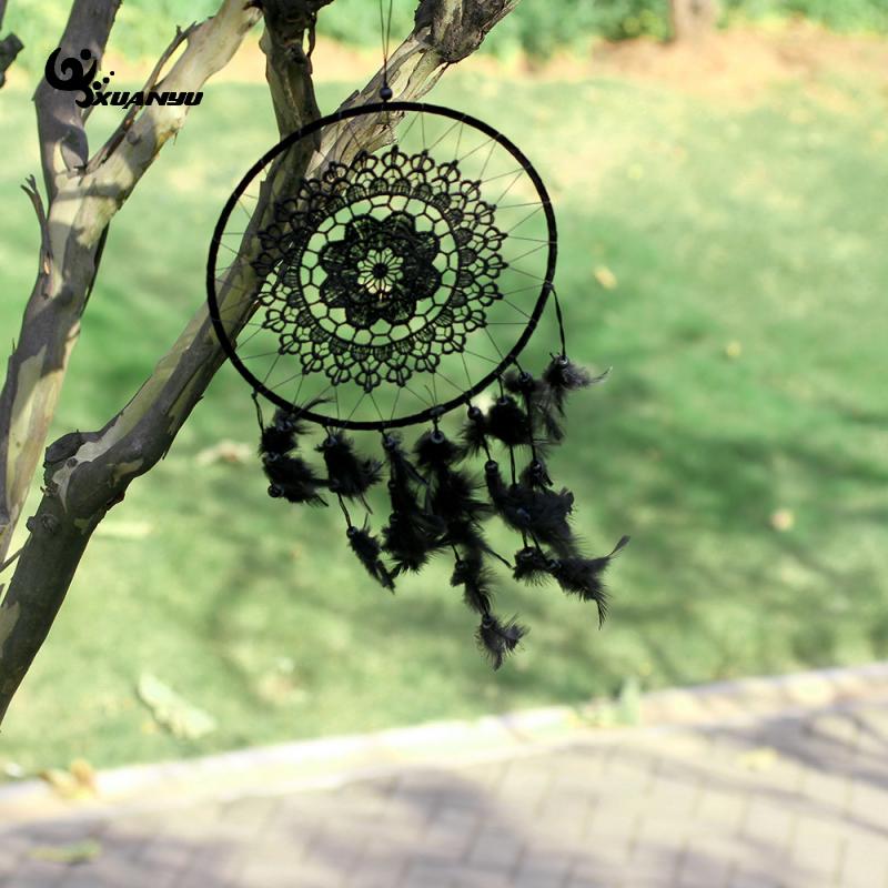 Large Black Dream Catcher Hanging Wall Decor by HitMyNeed