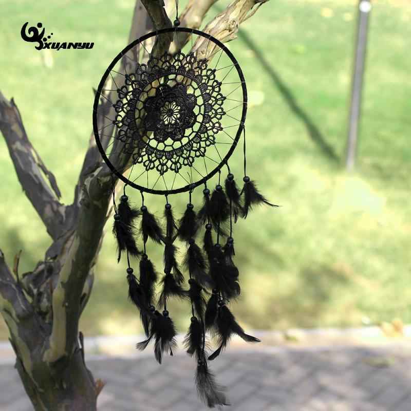 Large Black Dream Catcher Hanging Wall Decor by HitMyNeed
