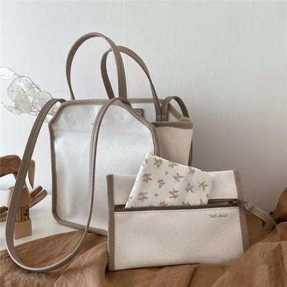 Large Canvas Diaper Bag with Sling and Pouch by HitMyNeed