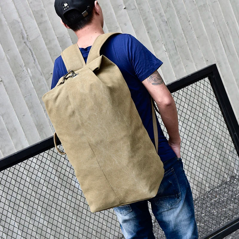 Large Canvas Travel & Mountaineering Rucksack by HitMyNeed