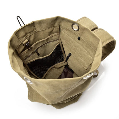 Large Canvas Travel & Mountaineering Rucksack by HitMyNeed