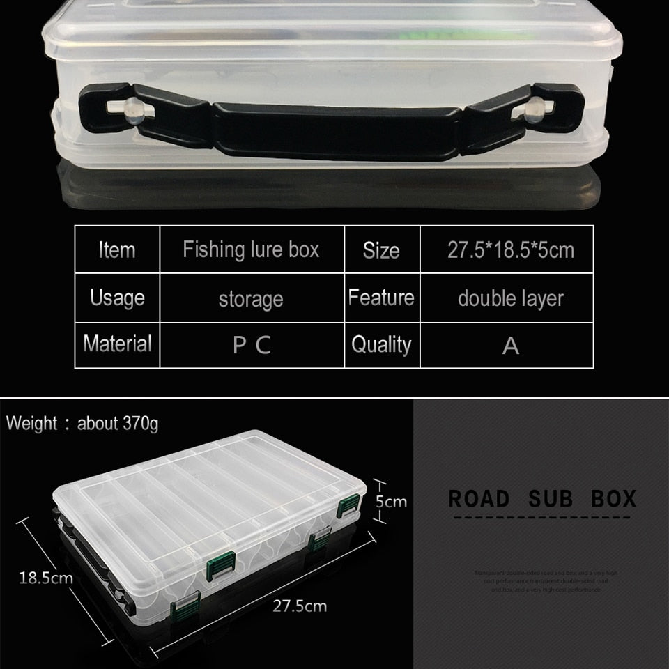 Large Capacity Double-Sided Fishing Tackle Box by HitMyNeed