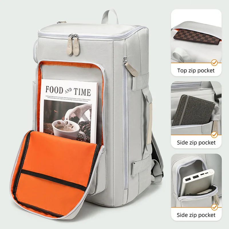 Large Capacity Gym & Travel Backpack with Wet Dry Compartment by HitMyNeed