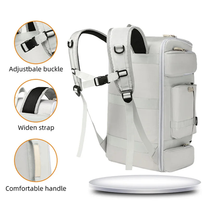 Large Capacity Gym & Travel Backpack with Wet Dry Compartment by HitMyNeed