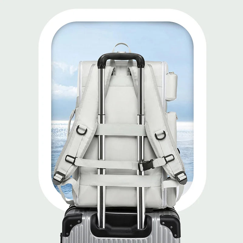 Large Capacity Gym & Travel Backpack with Wet Dry Compartment by HitMyNeed