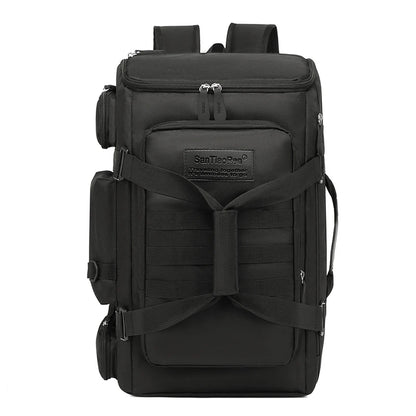 Large Capacity Gym & Travel Backpack with Wet Dry Compartment black by HitMyNeed