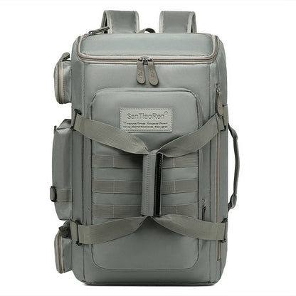 Large Capacity Gym & Travel Backpack with Wet Dry Compartment gray by HitMyNeed