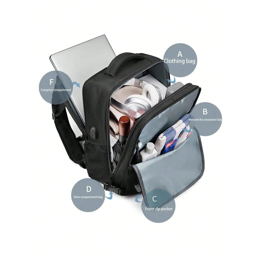 Large Capacity Multifunction Business Travel Backpack by HitMyNeed