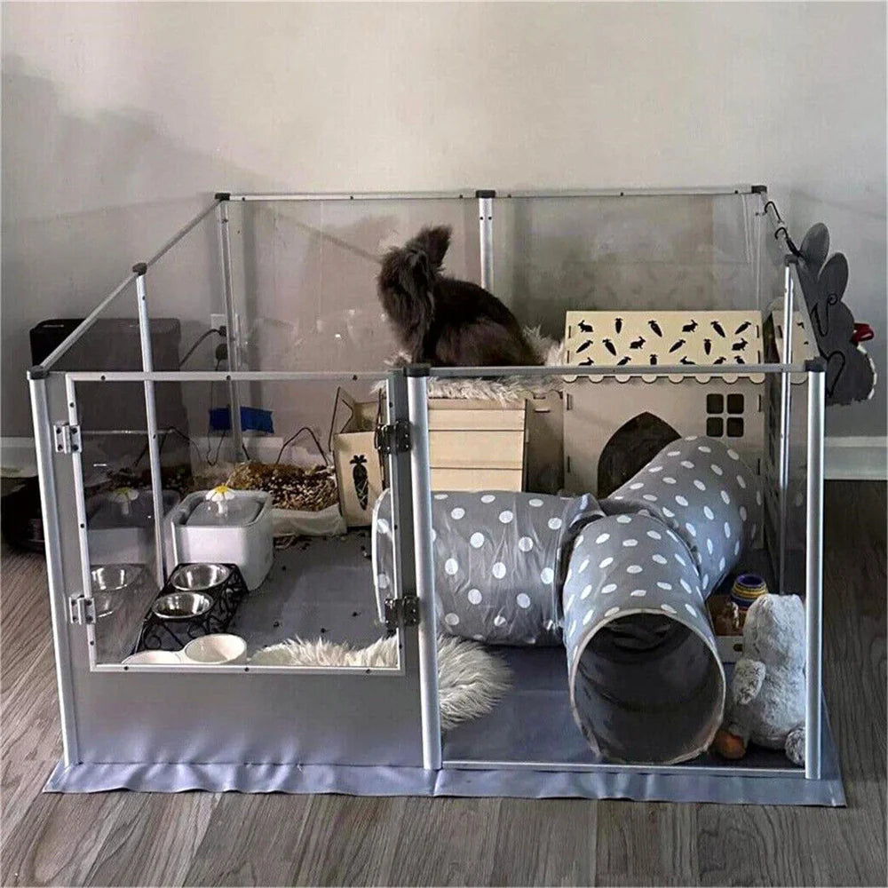 Large Clear Acrylic Dog Playpen with Whelping Pen by HitMyNeed
