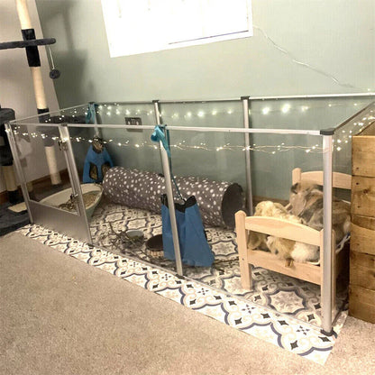 Large Clear Acrylic Dog Playpen with Whelping Pen by HitMyNeed