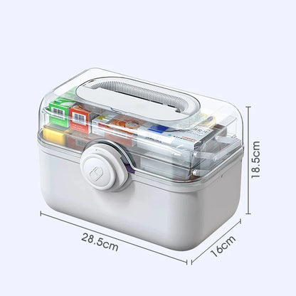 Large Family Medicine Organizer Box with Handle by HitMyNeed