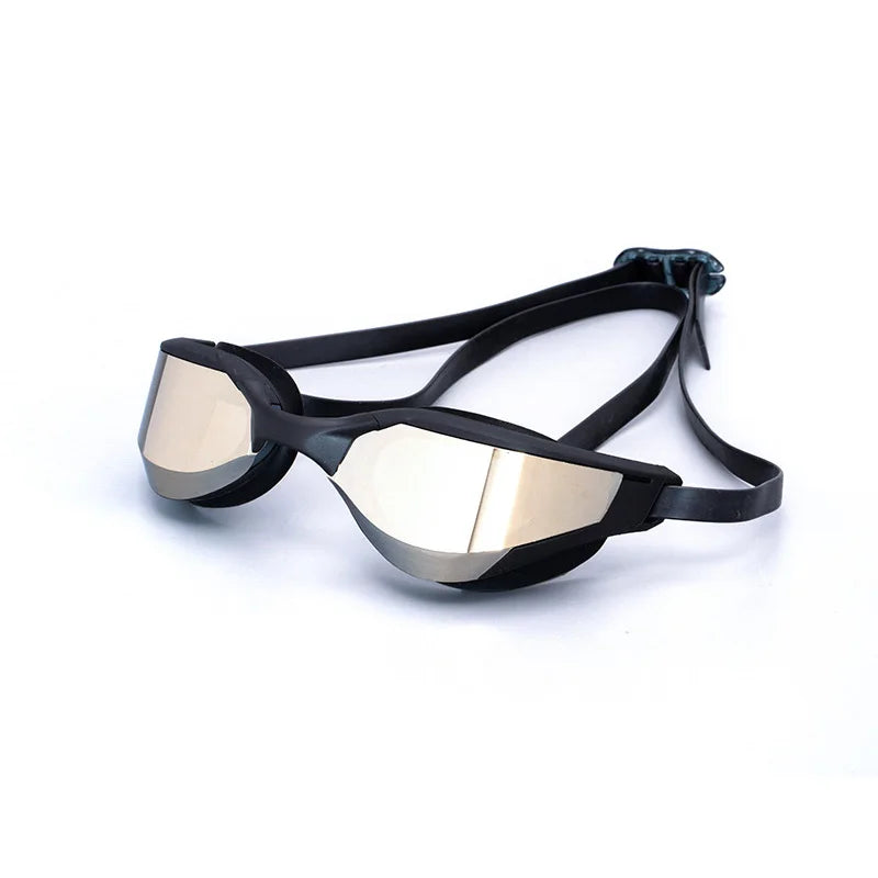 Large Frame Adult Swimming Goggles HD Antifog h4 by HitMyNeed