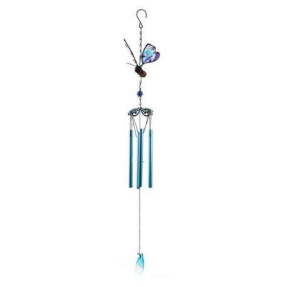 Large Hanging Glass Dragonfly Wind Chime by HitMyNeed