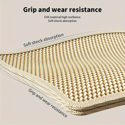Large Honeycomb Cat Litter Mat, Double-Layer, Waterproof by HitMyNeed