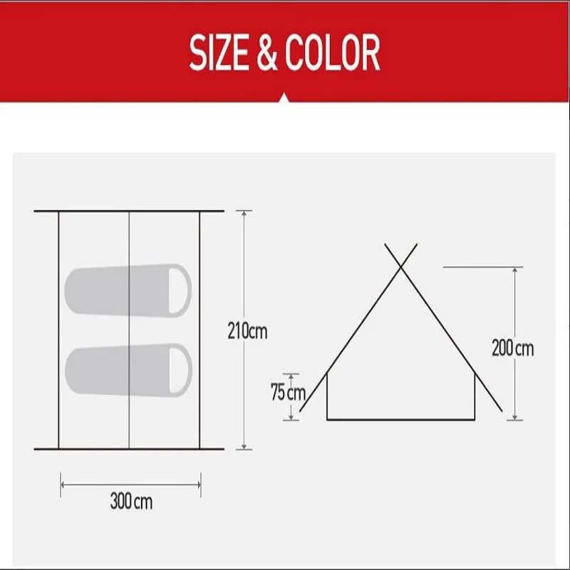Large Inflatable Family Tent for Camping & Dining by HitMyNeed
