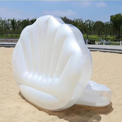 Large Inflatable Shell Pool Floater for 2 Adults by HitMyNeed