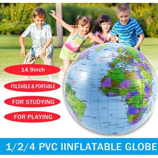 Large Inflatable World Globe Ball 38cm by HitMyNeed